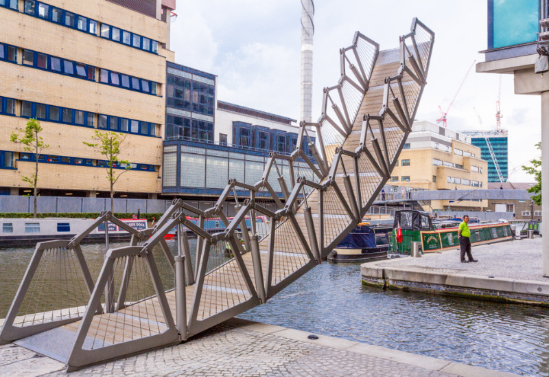 The Rolling Bridge (Paddington Basin Bridge)