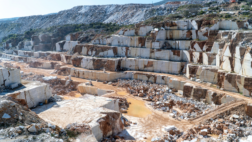 Těžba mramoru v Turecku