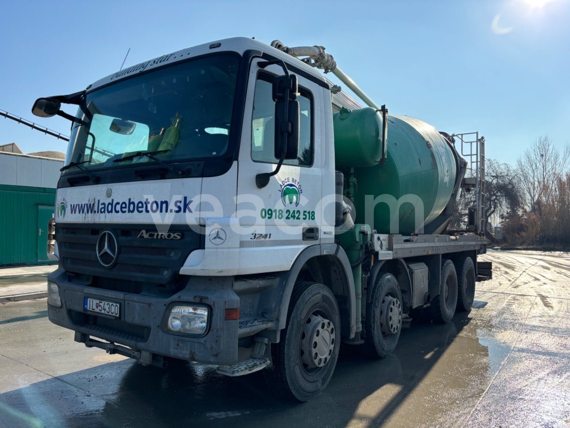 Online aukce: MB  ACTROS 3241 8X4 + SCHWING BP 600