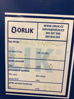 Online árverés:   Kompresor Orlík